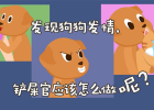 What should a poop officer do when he discovers that a dog is in heat?